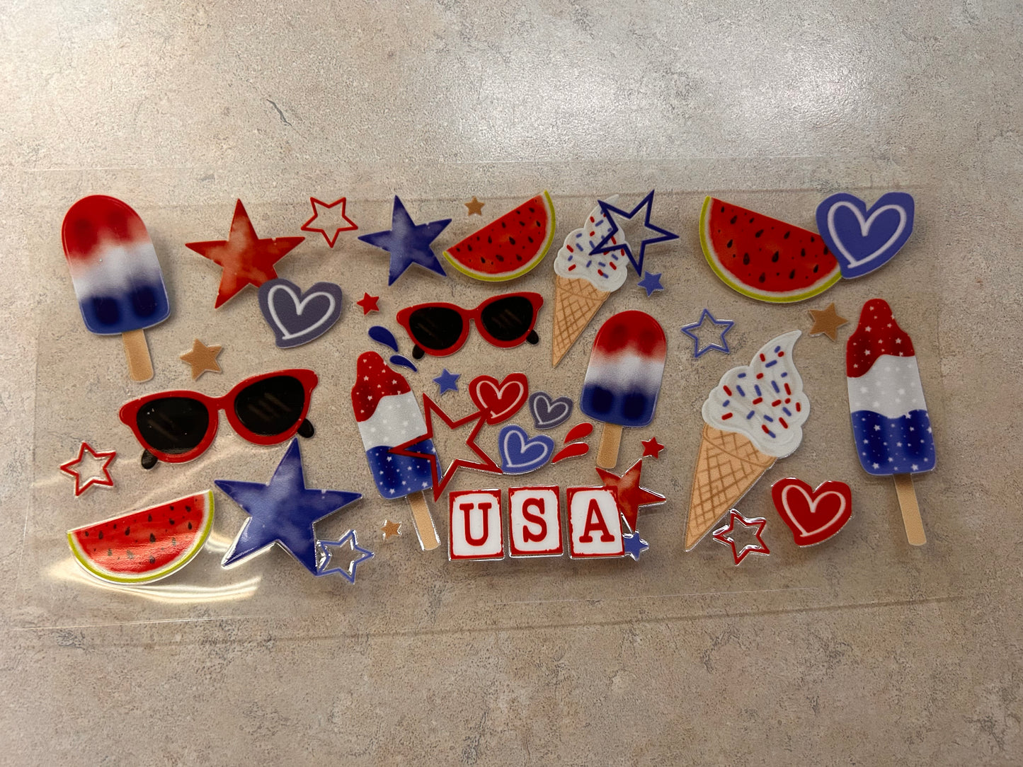4th of July Cup Wraps