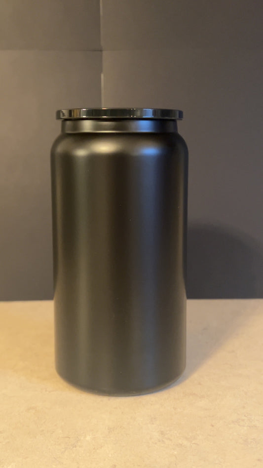 16 oz stainless Steel Cups Black