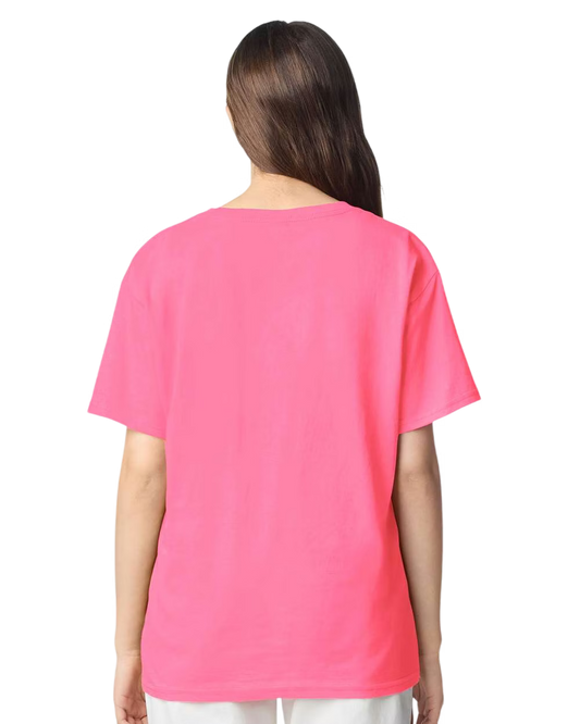 Kid's Medium Shirt Safety Pink